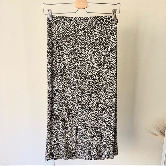 American Eagle Animal Leopard Print Midi Skirt S - Picture 2 of 7